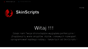 What Skinscripts.pl website looked like in 2015 (9 years ago)