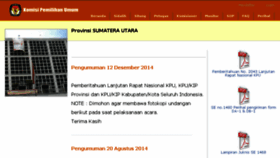 What Sumutprov.kpu.go.id website looked like in 2015 (9 years ago)