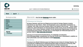 What Swissreg.ch website looked like in 2015 (9 years ago)