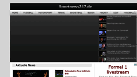 What Sportnews247.de website looked like in 2015 (9 years ago)