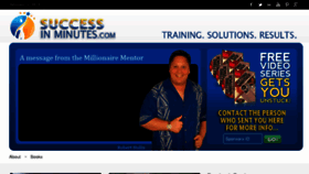 What Successinminutes.com website looked like in 2015 (9 years ago)