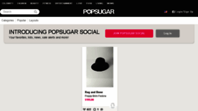 What Social.popsugar.com website looked like in 2015 (9 years ago)