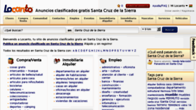 What Santacruzdelasierra.locanto.com.bo website looked like in 2015 (9 years ago)