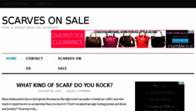 What Scarvesonsale.com website looked like in 2015 (9 years ago)