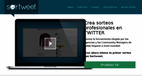 What Sortweet.com website looked like in 2015 (9 years ago)