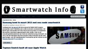 What Smartwatchinfo.nl website looked like in 2015 (9 years ago)