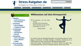 What Stress-ratgeber.de website looked like in 2015 (9 years ago)