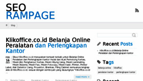 What Seorampage.com website looked like in 2015 (9 years ago)