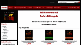 What Safari-biltong.de website looked like in 2015 (9 years ago)