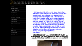 What Saboldesigns.net website looked like in 2015 (9 years ago)