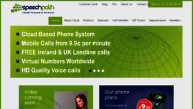 What Speechpath.ie website looked like in 2015 (9 years ago)