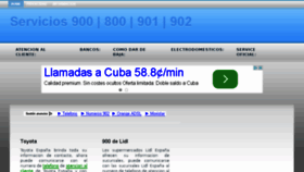 What Servicios900.es website looked like in 2015 (9 years ago)