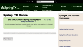 What Springtexas.com website looked like in 2015 (9 years ago)
