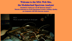 What Scottyspectrumanalyzer.com website looked like in 2015 (9 years ago)