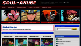 What Soul-anime.net website looked like in 2015 (9 years ago)