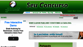 What Seuconcurso.com.br website looked like in 2015 (9 years ago)