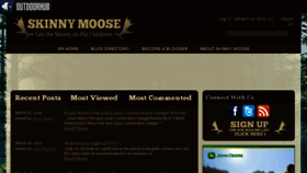 What Skinnymoose.com website looked like in 2015 (9 years ago)
