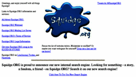 What Squidge.org website looked like in 2015 (9 years ago)