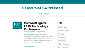 What Sharepoint-ch.com website looked like in 2015 (9 years ago)