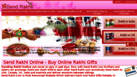 What Send-rakhi.com website looked like in 2015 (9 years ago)