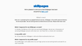 What Skillpages.com website looked like in 2015 (9 years ago)