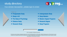 What Study.directory website looked like in 2015 (9 years ago)