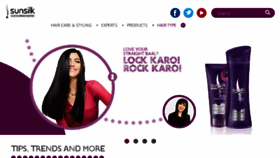 What Sunsilk.com website looked like in 2015 (9 years ago)