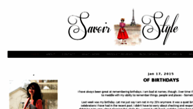 What Savoirstyle.com website looked like in 2015 (9 years ago)