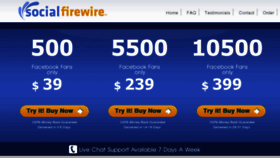 What Socialfirewire.com website looked like in 2015 (9 years ago)
