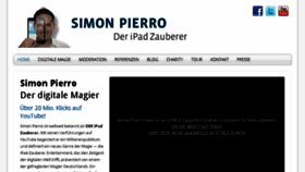 What Simonpierro.de website looked like in 2015 (9 years ago)