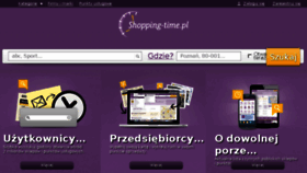 What Shopping-time.pl website looked like in 2015 (9 years ago)