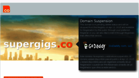 What Supergigs.co website looked like in 2015 (9 years ago)