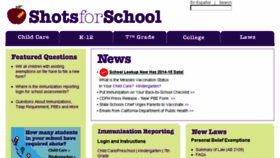 What Shotsforschool.org website looked like in 2015 (9 years ago)