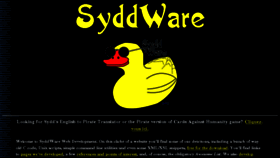 What Syddware.com website looked like in 2015 (9 years ago)