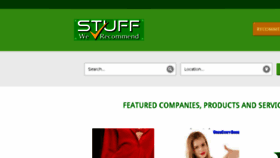 What Stuffwerecommend.com website looked like in 2015 (9 years ago)
