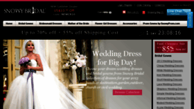 What Snowybridal.com website looked like in 2015 (9 years ago)