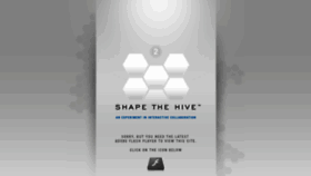 What Shapethehive.com website looked like in 2015 (9 years ago)