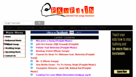 What Songsmp3.me website looked like in 2015 (9 years ago)