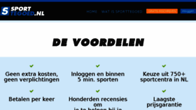 What Sporttegoed.nl website looked like in 2015 (9 years ago)