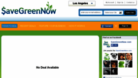 What Savegreennow.com website looked like in 2015 (9 years ago)