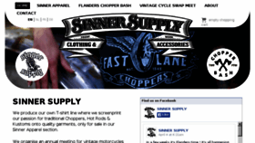 What Sinnersupply.com website looked like in 2015 (9 years ago)