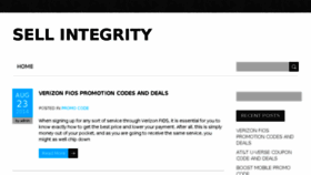 What Sellintegrity.com website looked like in 2015 (9 years ago)