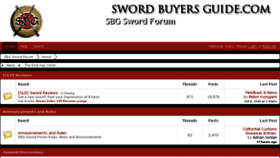 What Sword-forum.com website looked like in 2015 (9 years ago)