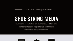 What Shoestringmedia.co website looked like in 2015 (9 years ago)