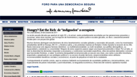 What Safe-democracy.net website looked like in 2015 (8 years ago)