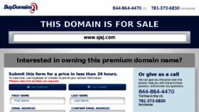 What Sjej.com website looked like in 2015 (8 years ago)