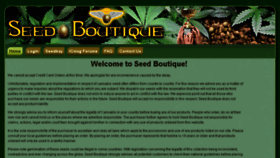 What Seedboutique.com website looked like in 2015 (8 years ago)