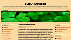 What Senioren65plus.de website looked like in 2015 (9 years ago)