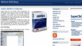 What Seoball.de website looked like in 2015 (9 years ago)