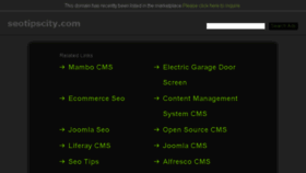 What Seotipscity.com website looked like in 2015 (10 years ago)